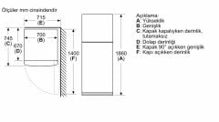 Siemens KD55NNLE0N Üstten Donduruculu Buzdolabı