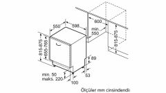 Siemens SN75EX11CE iQ500 Tam Ankastre Bulaşık Makinesi VarioHinge 60 cm