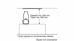 Siemens LB55565 Gömme Aspiratör Gümüş Metalik 53 cm