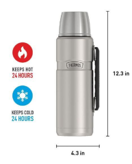 Thermos SK2010 Staınless King Large 1.2L-Matte Bla