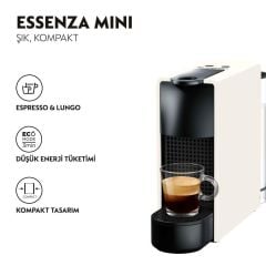 Nespresso C30 Essenza Mini Kapsüllü Kahve Makinesi Beyaz