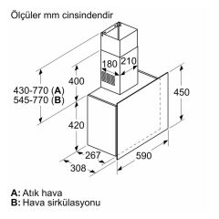 Siemens LC65FCJ20T Davlumbaz