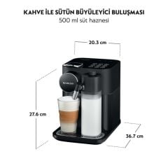 Nespresso F541 Gran Lattissima Süt Çözümlü Kapsüllü Kahve Makinesi Siyah