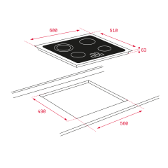 Teka TZ6415 Ankastre Elektrikli Seramik Ocak