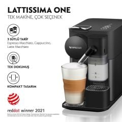 Nespresso F121 Latissima One Süt Çözümlü Kapsüllü Kahve Makinesi Siyah