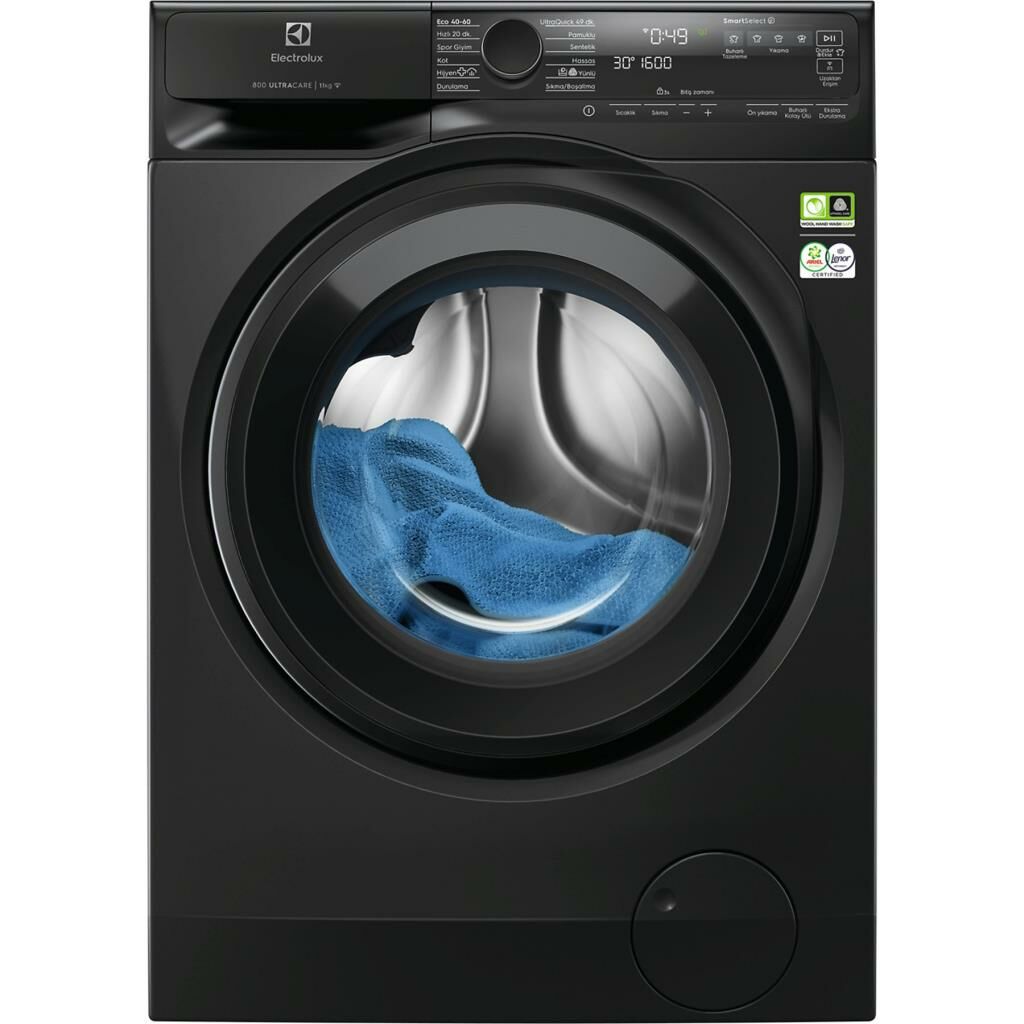 Electrolux EW8FG5602CDT Çamaşır Makinesi 11 Kg 1600 dev./dk. Siyah