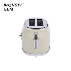 BergHOFF 7950042 GEM RETRO Krem Rengi İki Dilim Ekmek Kızartma Makinesi