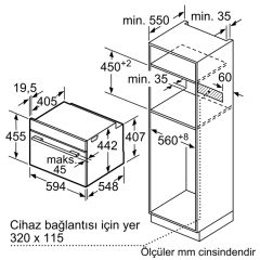 Siemens CD634GBS1 İQ700 42 Cm Ankastre Fırın
