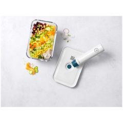 Zwilling 368013030 Fresh & Save Vakumlu Saklama Kabı L Borosilikat Cam Akdeniz Mavisi