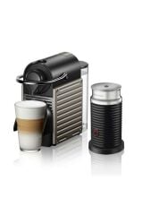 Nespresso Pixie C66T Kapsüllü Kahve Makinesi ve Süt Köpürtücü Titan