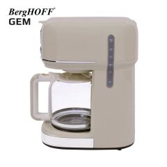 BergHOFF 7950400 GEM Vanilya Krem Rengi Filtre Kahve Makinesi