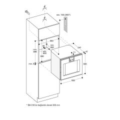 Gaggenau BO421112 400 Serisi Ankastre Fırın Sol Menteşe - Çelik - 60cm