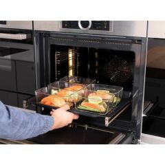 Zwilling 368013120 Fresh & Save Vakumlu Buzdolabı Saklama Kabı Cam Akdeniz Mavi