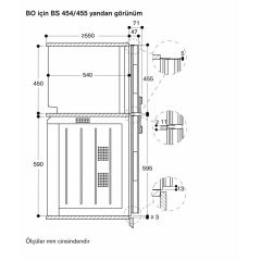 Gaggenau BS454111 400 Serisi Buharlı Fırın Sağ Menteşe - Çelik - 60x45cm