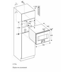 Gaggenau BS455111 400 Serisi Buharlı Fırın Sol Menteşe - Çelik - 60x45cm