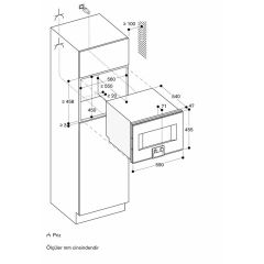 Gaggenau BS450101 400 Serisi Buharlı Fırın Sağ Menteşe - Antrasit - 60x45cm