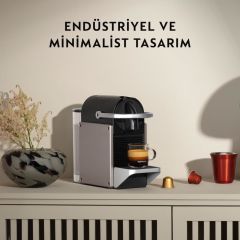 Nespresso C62 Pixie Kapsüllü Kahve Makinesi Titan