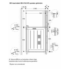 Gaggenau BS470112 400 Serisi Buharlı Fırın Sağ Menteşe - Çelik- 60x45cm