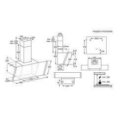 Electrolux EFV90657OK Duvar Tipi Davlumbaz