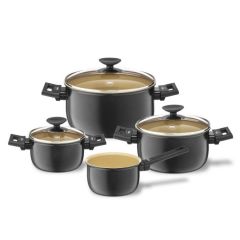 Berndes 12201 Cera Base Trend 4'Lü Tencere Seti ‐ 16‐20‐24‐16 Cm