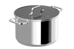 Berghoff Dina Helix Paslanmaz Çelik Kapaklı Tencer