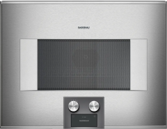 Gaggenau BM455110 400 Serisi Kombine Özellikli Mikrodalga Fırın 60x45 cm Sol Menteşe Çelik