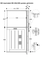 Gaggenau BM455110 400 Serisi Kombine Özellikli Mikrodalga Fırın 60x45 cm Sol Menteşe Çelik