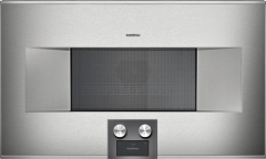 Gaggenau BM485110 400 Serisi Kombine Özellikli Mikrodalga Fırın 76x45 cm Sol Menteşe Çelik