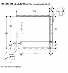 Gaggenau WS461112 400 Serisi Isıtma Çekmecesi 60x14 cm Paslanmaz Çelik Cam Kapı