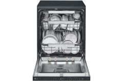 LG Bulaşık Makinesi | QuadWash™ | Ayarlanabilir Raflar | Mat Siyah