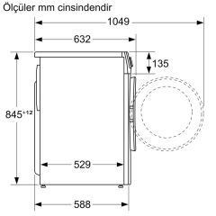 Siemens WG41A1X1TR iQ300 Çamaşır Makinesi 9 Kg 1000 dev./dak Beyaz