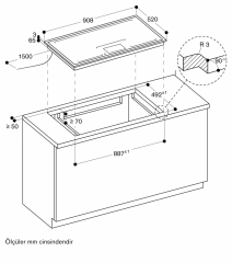 Gaggenau CX492111 400 Serisi İndüksiyonlu Ocak 90 cm