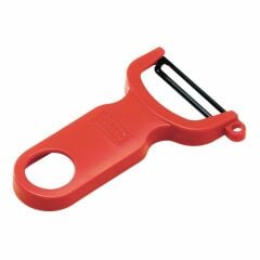 Kuhn Rikon 22060 Karbon Çelik Bıçaklı Sebze Soyucu Kırmızı