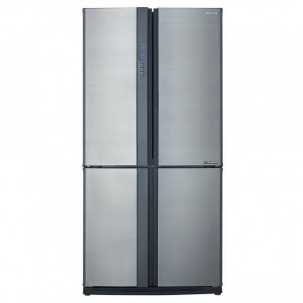 Sharp SJ-EX820F2-SL 4 Kapılı Gardırop Tipi NoFrost Buzdolabı Inox 605 Lt.