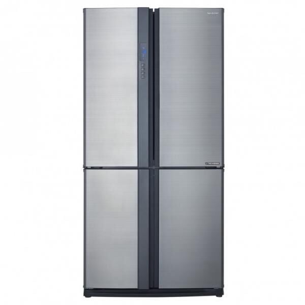 Sharp SJ-EX820F2-SL 4 Kapılı Gardırop Tipi NoFrost Buzdolabı Inox 605 Lt.