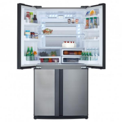 Sharp SJ-EX820F2-SL 4 Kapılı Gardırop Tipi NoFrost Buzdolabı Inox 605 Lt.