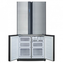 Sharp SJ-EX820F2-SL 4 Kapılı Gardırop Tipi NoFrost Buzdolabı Inox 605 Lt.