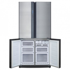 Sharp SJ-EX820F2-SL 4 Kapılı Gardırop Tipi NoFrost Buzdolabı Inox 605 Lt.