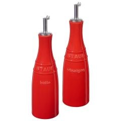 Staub 405117880 Seramik Yağlık-Sirkelik Seti Kırmızı