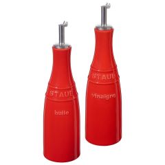 Staub 405117880 Seramik Yağlık-Sirkelik Seti Kırmızı