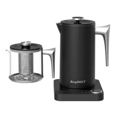 BergHOFF 7950905 GEM 1.7 Litre Siyah Gümüş Kulplu Çay Makinesi
