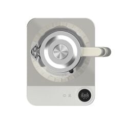 BergHOFF GEM 7950906 1.7 Litre Krem Gümüş Kulplu Çay Makinesi