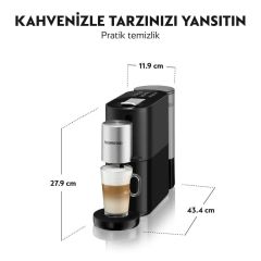 Nespresso Atelier S85 Kapsüllü Kahve Makinesi Siyah