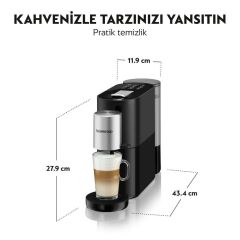 Nespresso Atelier S85 Kapsüllü Kahve Makinesi Siyah