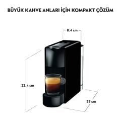 Nespresso Essenza C30 Mini Kapsüllü Kahve Makinesi Piano Black