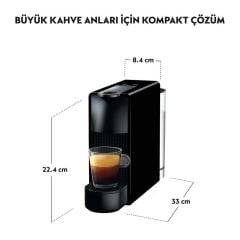 Nespresso Essenza C30 Mini Kapsüllü Kahve Makinesi Piano Black