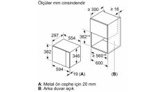 Siemens BE525LMS0 Ankastre Mikrodalga Fırın