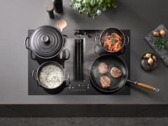Miele KMDA 7676 FL-U BlackPerfection PowerFlex XL Pişirme Alanlı