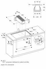 Gaggenau VL414112 400 Serisi Vario Tezgah Havalandırması 15 cm Paslanmaz Çelik