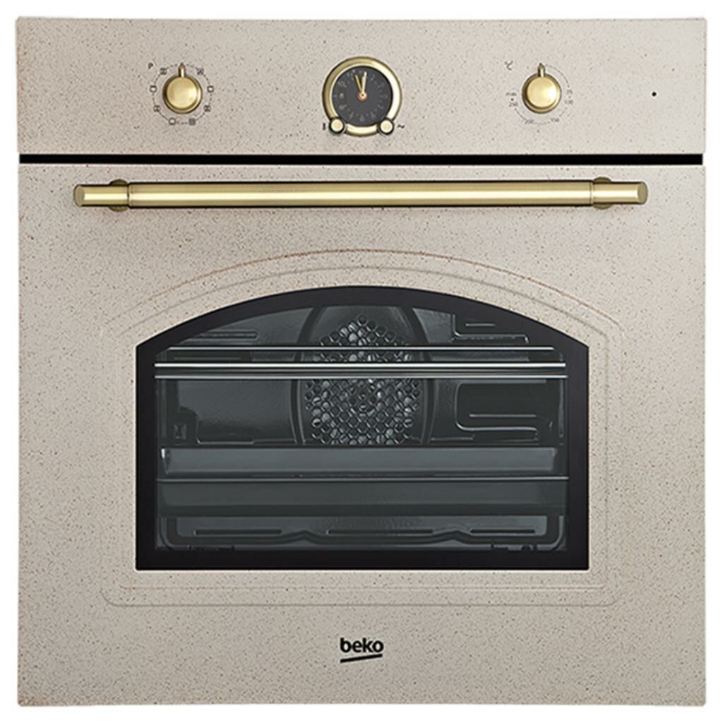 Beko OIM 27200 AV Rustik Ankastre Fırın Avena (Desenli Krem)